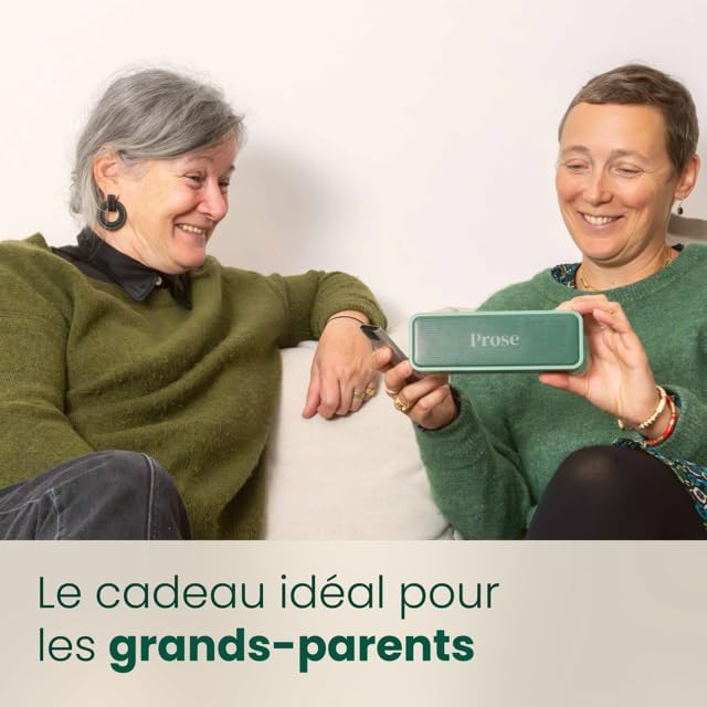 Lecteur de Livre Audio avec 1 Livre Inclus - Appareil Simple sans Smartphone - Écouter Romans, Polars, Histoire - Idée Cadeau Parents, Grands-Parents, Seniors, Enfants 1 livre au choix