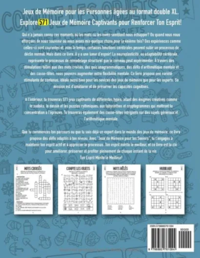 Jeux de Mémoire Pour les Seniors: 571 Jeux de Mémoire Stimulants pour Seniors, Cadeau Intelligent pour un Cerveau Actif!